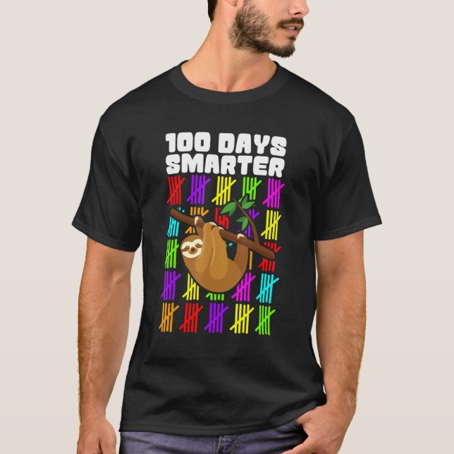 Camiseta Happy 100 Days Smarter Shirts, 100th Day Of School (Frente)