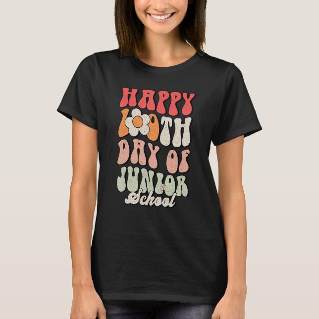 Camiseta Happy 100th Day Of Junior High Teacher 100 Days_1 (Frente)