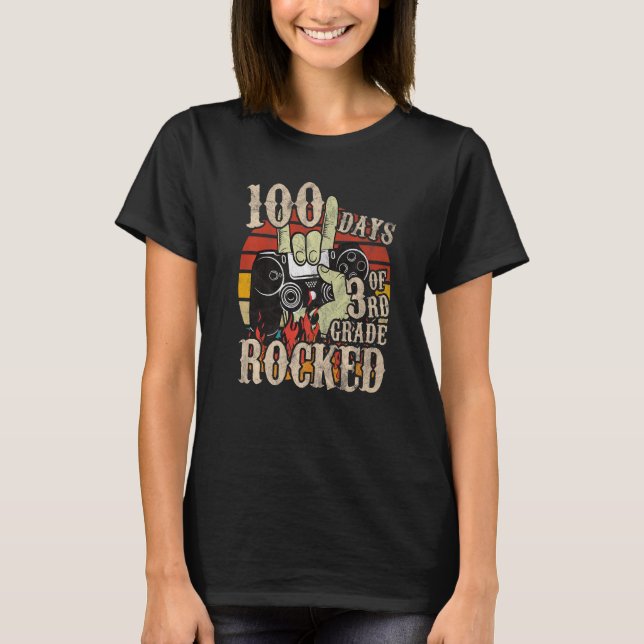 Camiseta Happy 100th Day of School 3rd Grade Gifts 100 Days (Frente)