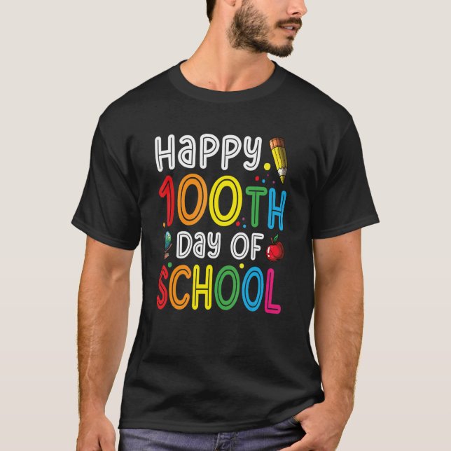 Camiseta Happy 100th Day Of School Celebration (Frente)