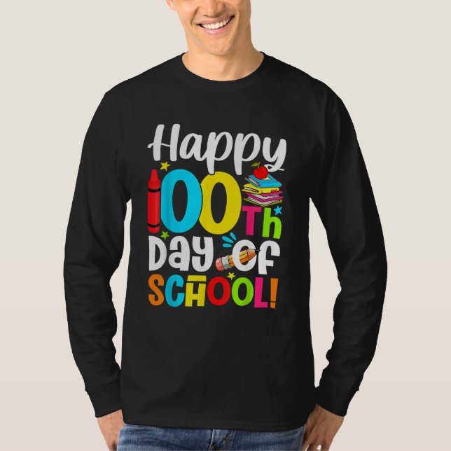 Camiseta Happy 100th Day of School Kid Child Teacher 100 Da (Frente)