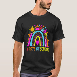 Camiseta Happy 100th Day Of School Teacher Kids 100 Days Ra