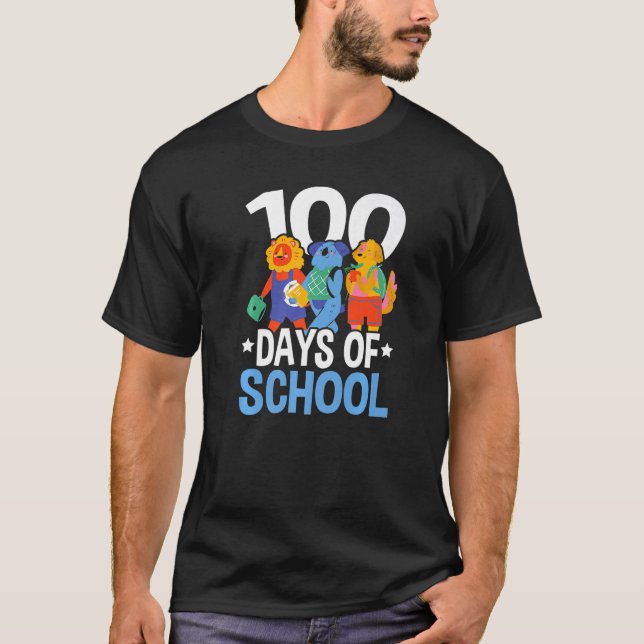 Camiseta Happy 100th Day Of School Teacher Student Educator (Frente)
