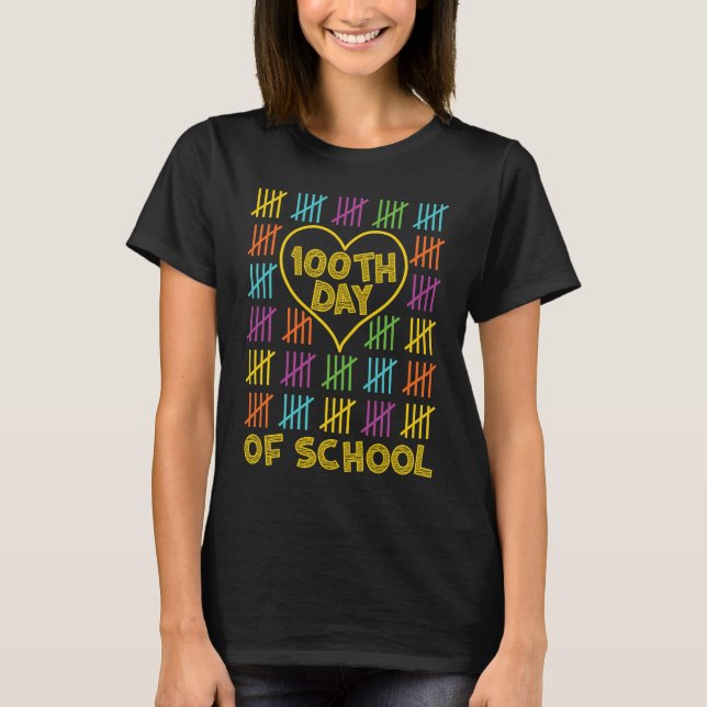 Camiseta Happy 100th Day Of School Teachers 100 Days For Ad (Frente)