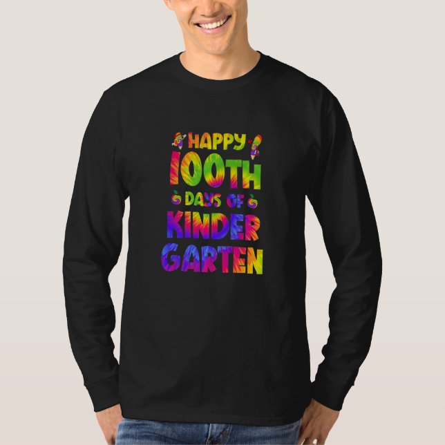 Camiseta Happy 100th Day Of Smarter Kindergarten 100 Days T (Frente)