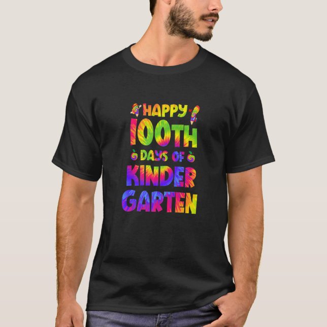 Camiseta Happy 100th Day Of Smarter Kindergarten 100 Days T (Frente)