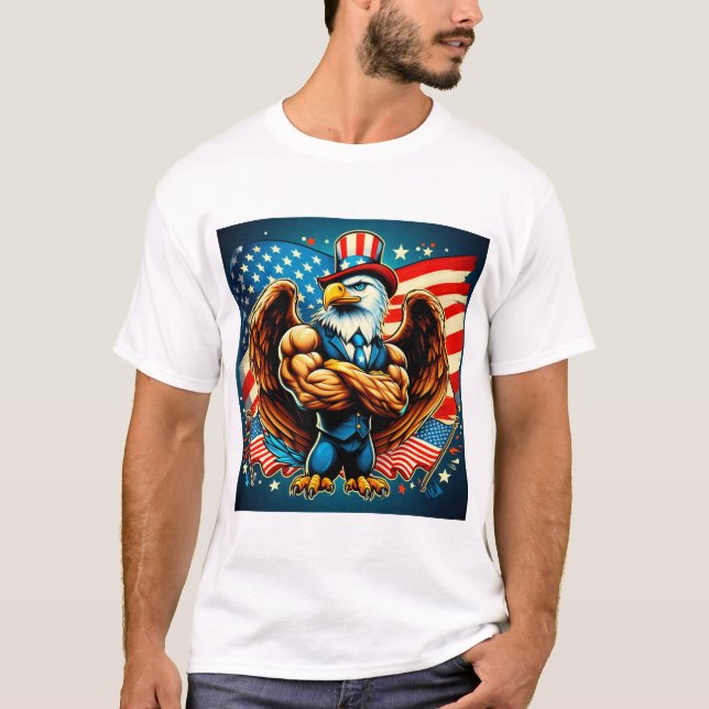 Camiseta Happy 4 JULY T-shirt (Frente)