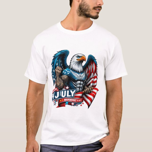 Camiseta Happy 4 JULY T-shirt (Frente)