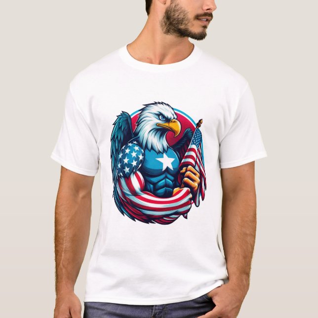 Camiseta Happy 4 JULY T-shirt (Frente)