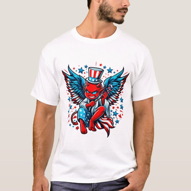 Camiseta Happy 4 JULY T-shirt (Frente)