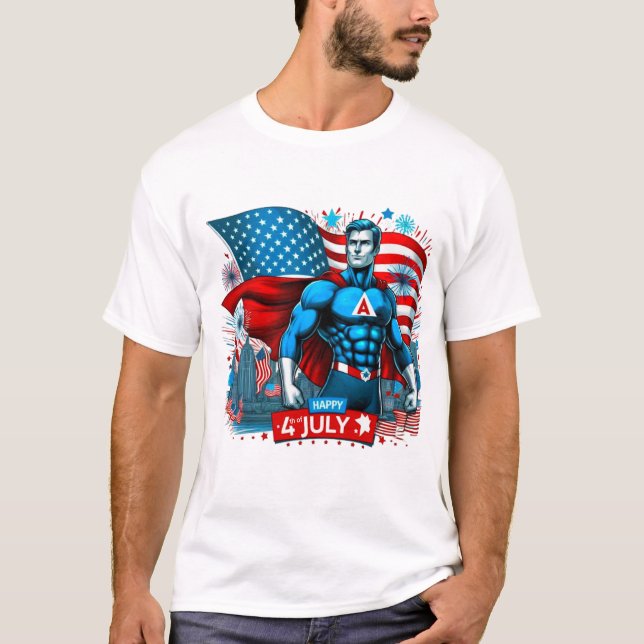 Camiseta Happy 4 JULY T-shirt (Frente)