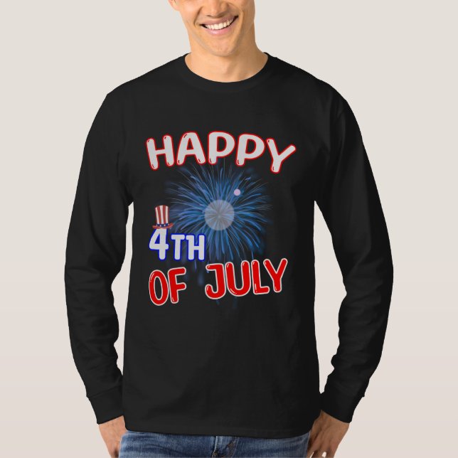 Camiseta Happy 4th of July (Frente)