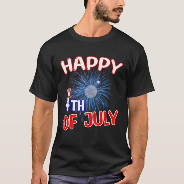 Camiseta Happy 4th of July (Frente)