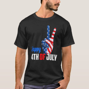 Camiseta Happy 4th Of July Peace America Independence Day P