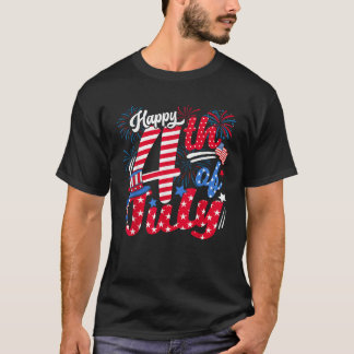 Camiseta Happy 4th Of July US Flag American 4th Of July Ind