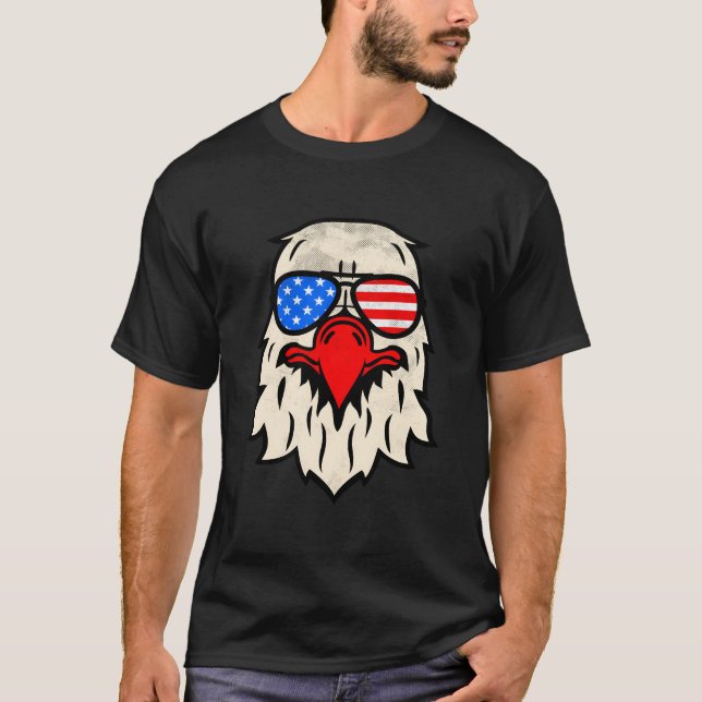 Camiseta Happy 4Th Of July Us Flag Sunglasses American Patr (Frente)