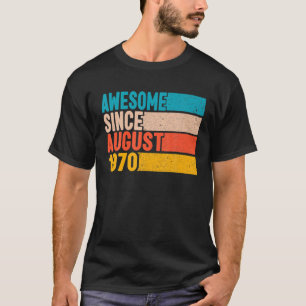 Camiseta Happy 52Nd Birthday 52 Year Old Awesome Since Augu