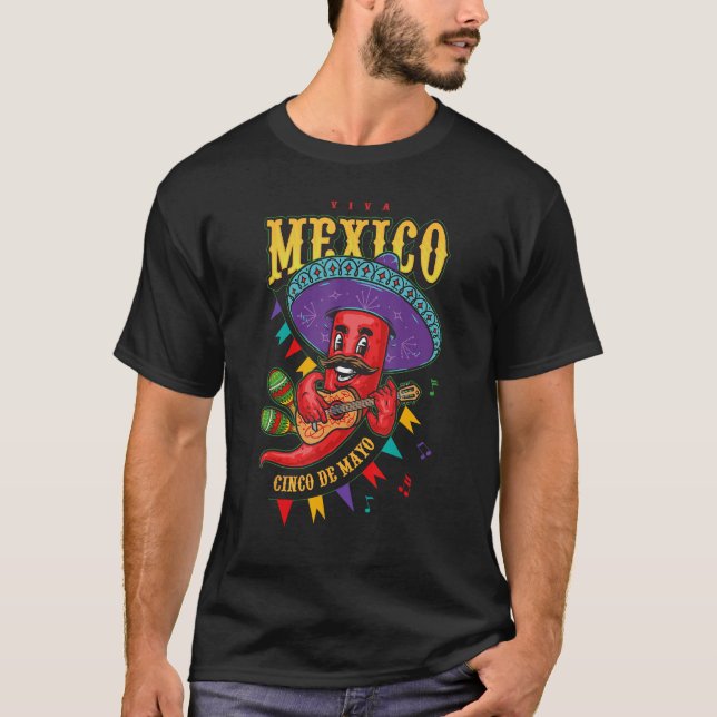 Camiseta Happy 5 De Mayo Cinco de Mayo Viva Mexico Fiesta C (Frente)