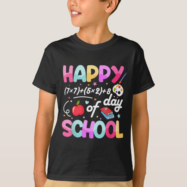 Camiseta Happy 67 Days Of School 67th Day Smarter Six Seven (Frente)