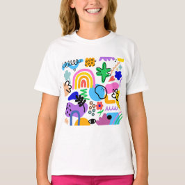 Camiseta Happy and colorful abstract designs