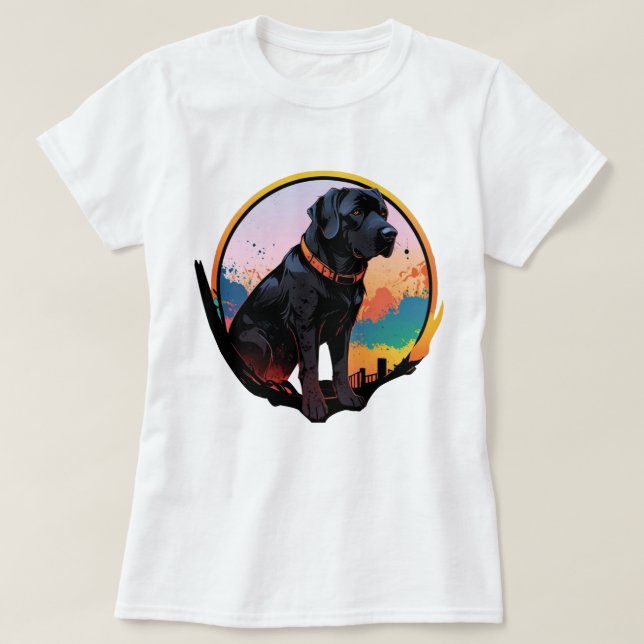 Camiseta Happy as a Labrador (Frente do Design)
