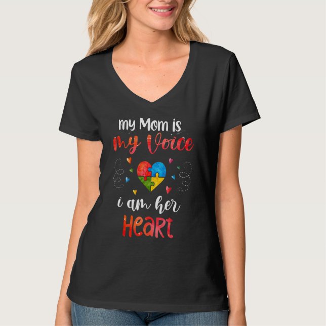 Camiseta Happy Autism For Mom Autistic Asperger Syndrom Aut (Frente)