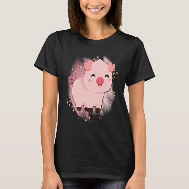 Camiseta Happy Baby Piggy National Pig Day (Frente)