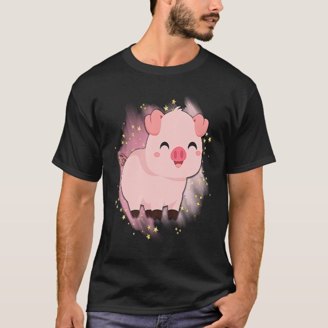 Camiseta Happy Baby Piggy National Pig Day (Frente)