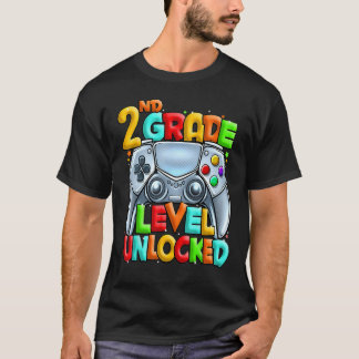 Camiseta Happy Back To School 2nd Grade Level Unlocked Game