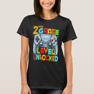 Camiseta Happy Back To School 2nd Grade Level Unlocked Game