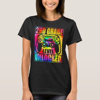 Camiseta Happy Back To School 2nd Grade Level Unlocked Tie 