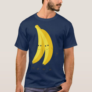Camiseta Happy Banana Pairs Walking Fruit Cute 