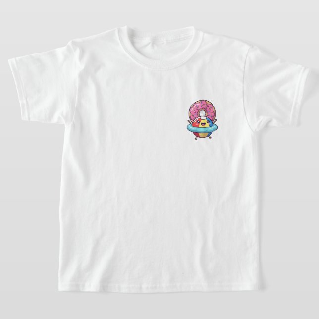 Camiseta Happy Beach Ball Character in Pool Float with Pink (Postura )