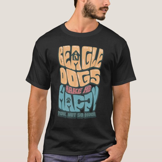 Camiseta Happy Beagle Dog Owner (Frente)