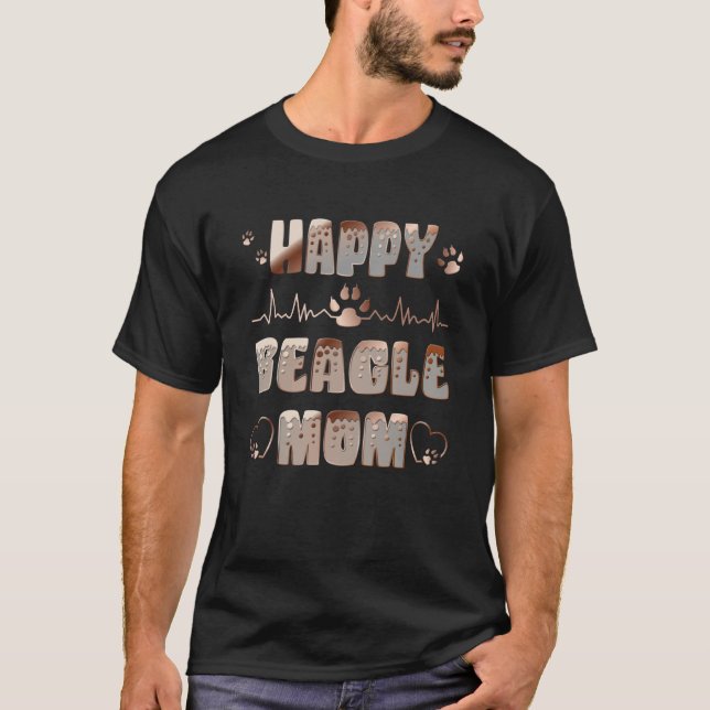 Camiseta Happy Beagle Mom (Frente)