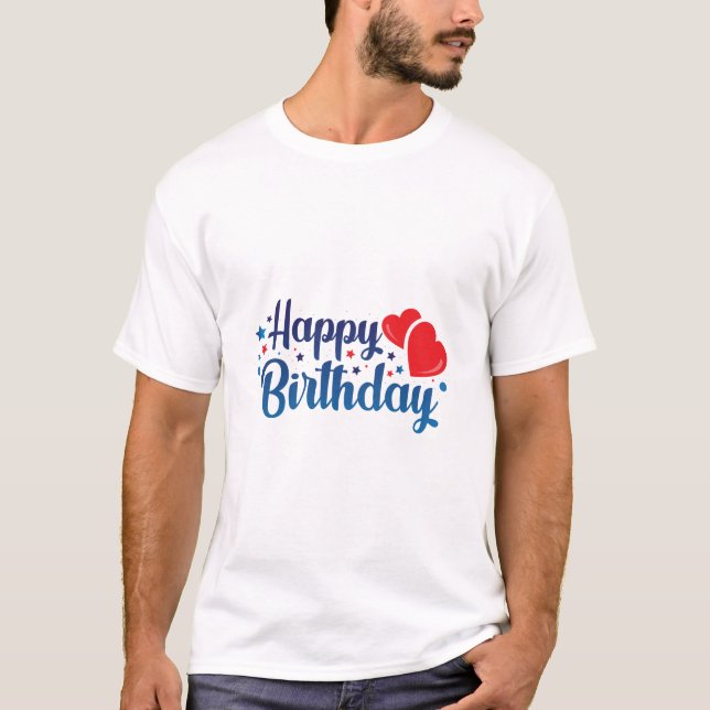Camiseta happy birthday (Frente)