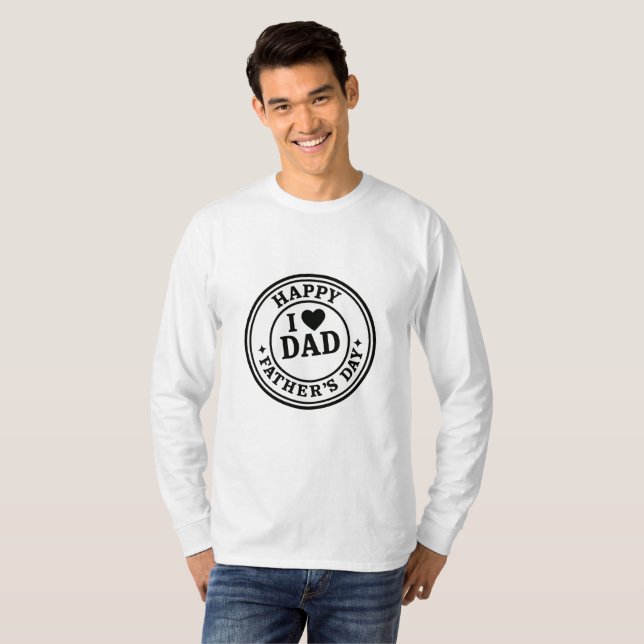 Camiseta Happy Birthday Father's day (Frente Completa)