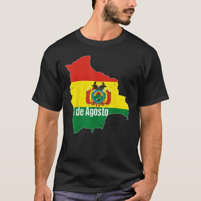 Camiseta Happy Bolivian Independence Day I Love La Paz Boli (Frente)