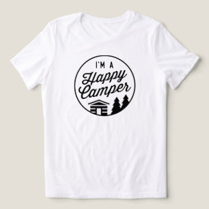 Camiseta Happy Camper - Corte Feminino