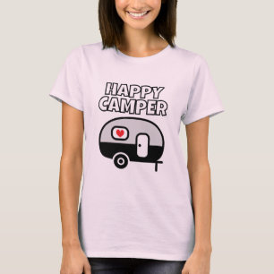 Camiseta Happy Camper para amante de camping
