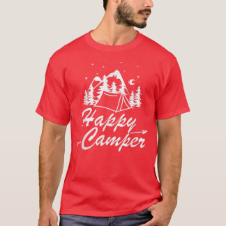 Camiseta Happy Camper Simple art for Camping Life
