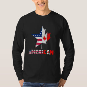 Camiseta Happy Canada Day American Flag Americano Can