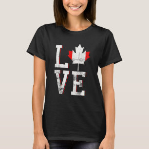 Camiseta Happy Canada Day I Love Canada Mapeamento Leaf Fla