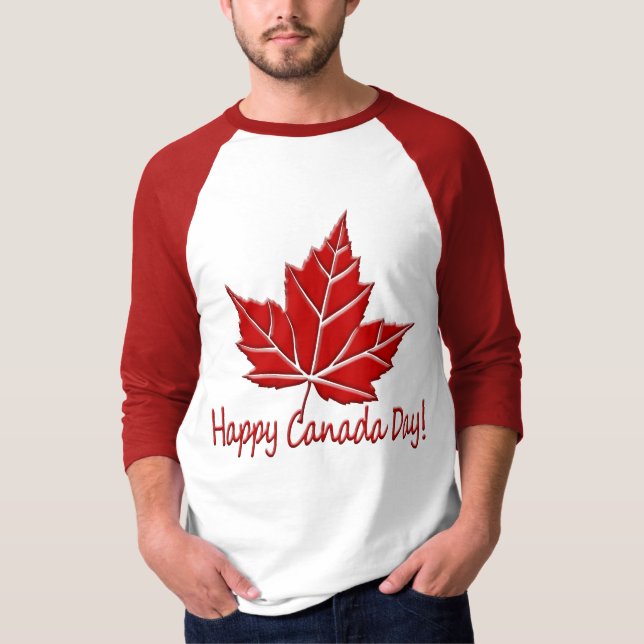 Camiseta Happy Canada Day Jersey Canada Souvenir Shirt (Frente)