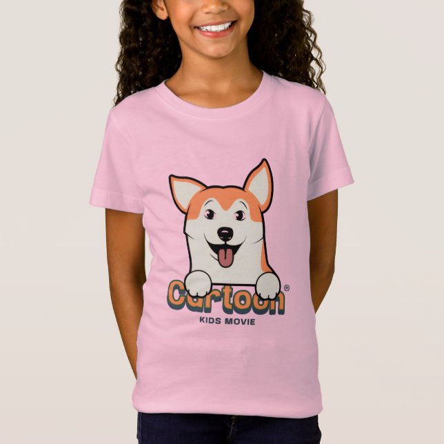 Camiseta Happy Cartoon Pup (Frente)