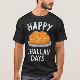 Camiseta Happy Challah Days Menorah Shabbat Hanukkah Jewish