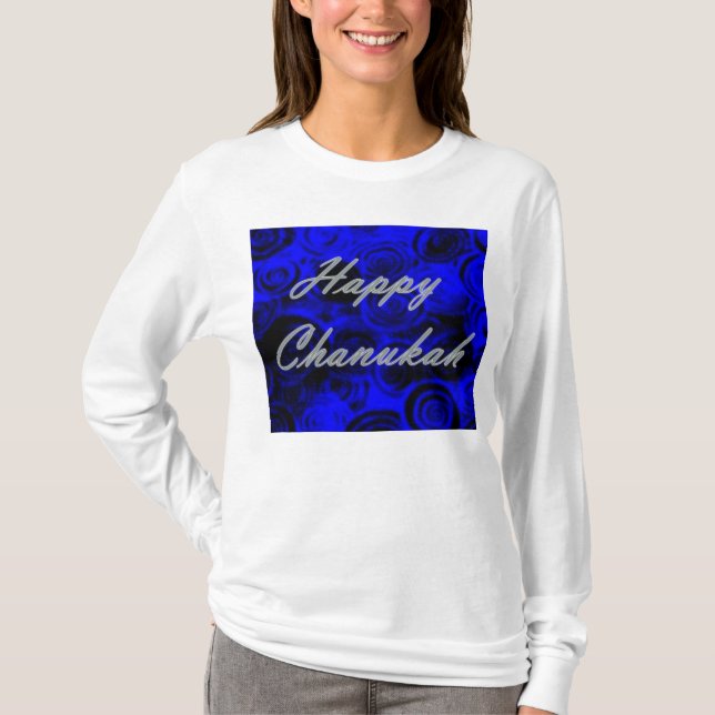 Camiseta Happy Chanukah Swirls (Frente)