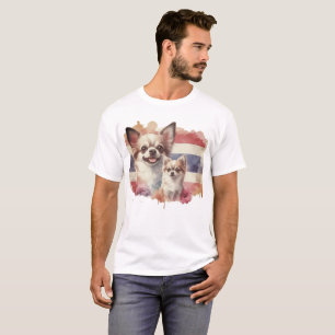Camiseta Happy Chihuahua Dog Impressão Thai Love