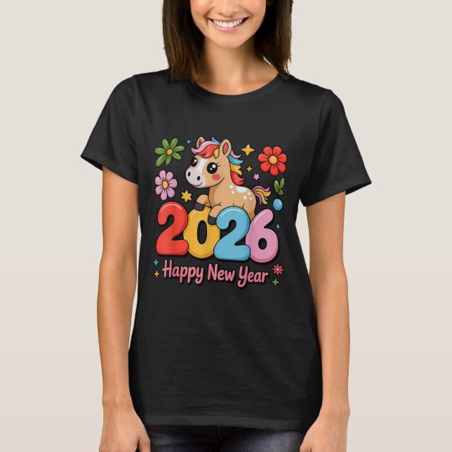 Camiseta Happy Chinese Lunar New Year 2026 Year Of The Fire (Frente)