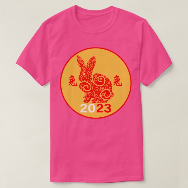 Camiseta Happy Chinese New Year 2023 Year Of The Rabbit2 (Frente do Design)